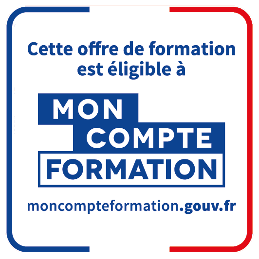 Formation éligible au CPF logo mon compte de formation